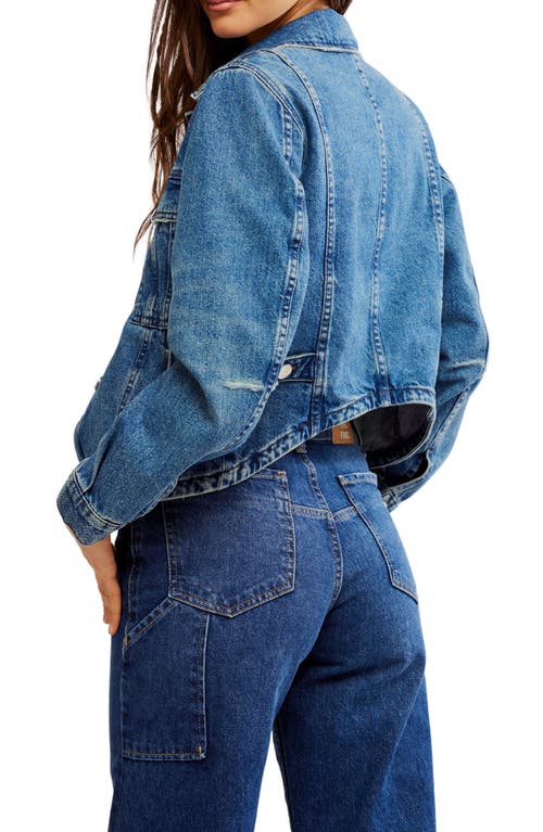 Shop Free People Jade Denim Jacket In High Dive