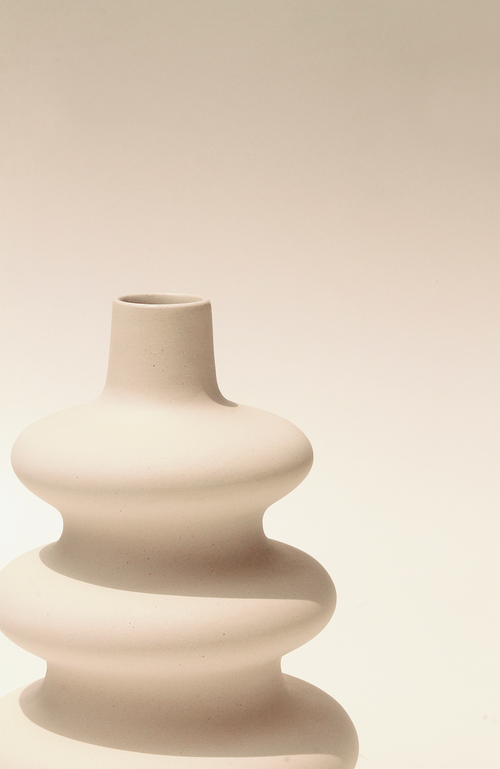 Osmos Studio Big Mezo Vase In Off White