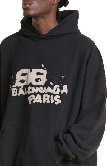 Balenciaga bb logo online hoodie