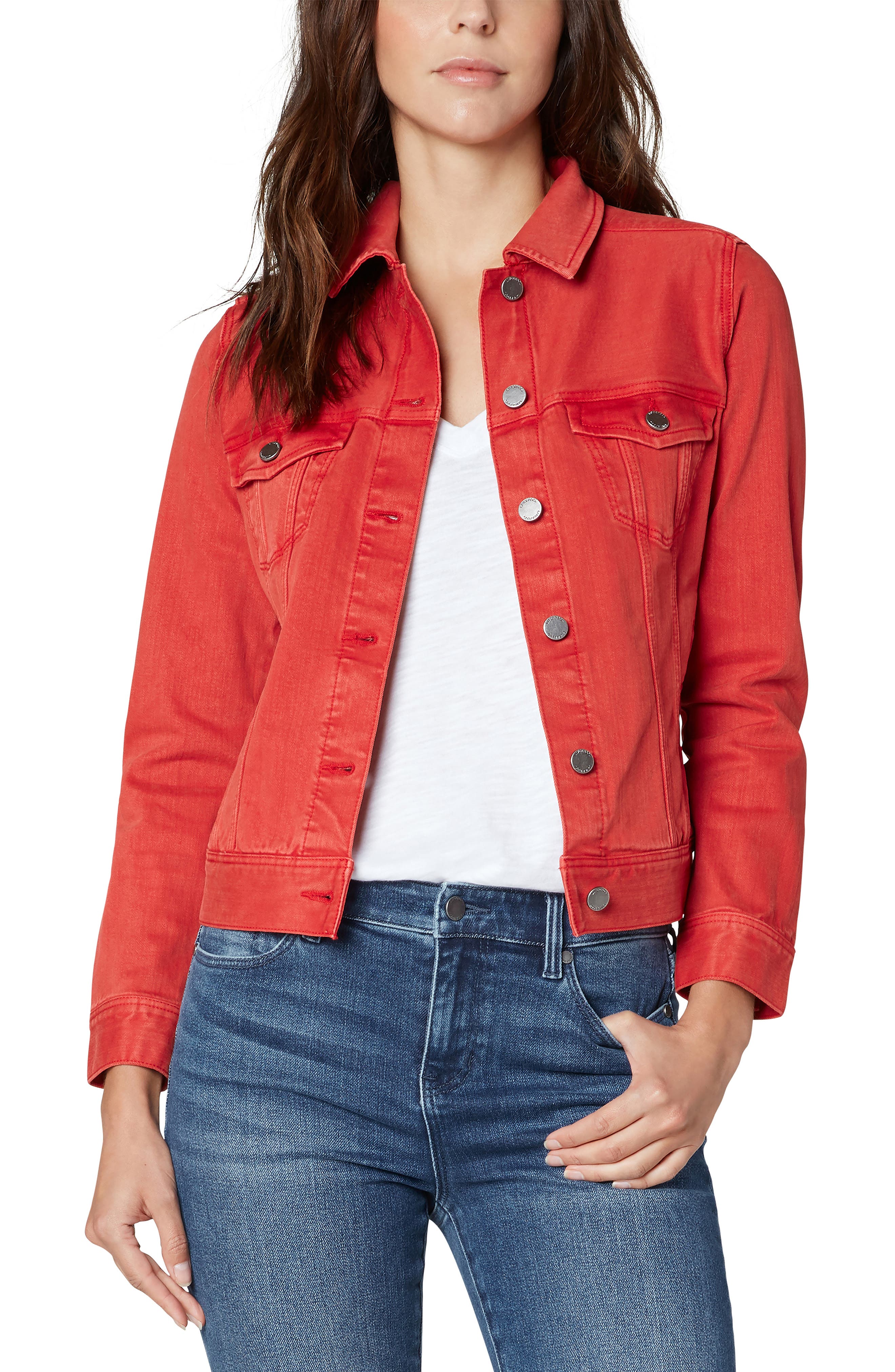 red denim vest womens