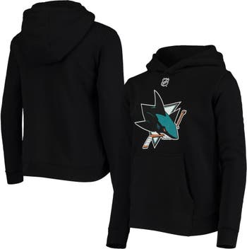 Youth Black San Jose Sharks Primary Logo Pullover Hoodie