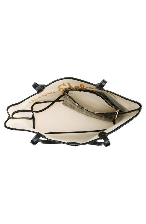 SAM EDELMAN SAM EDELMAN MEDIUM HARPER MONOGRAM SHOPPER TOTE