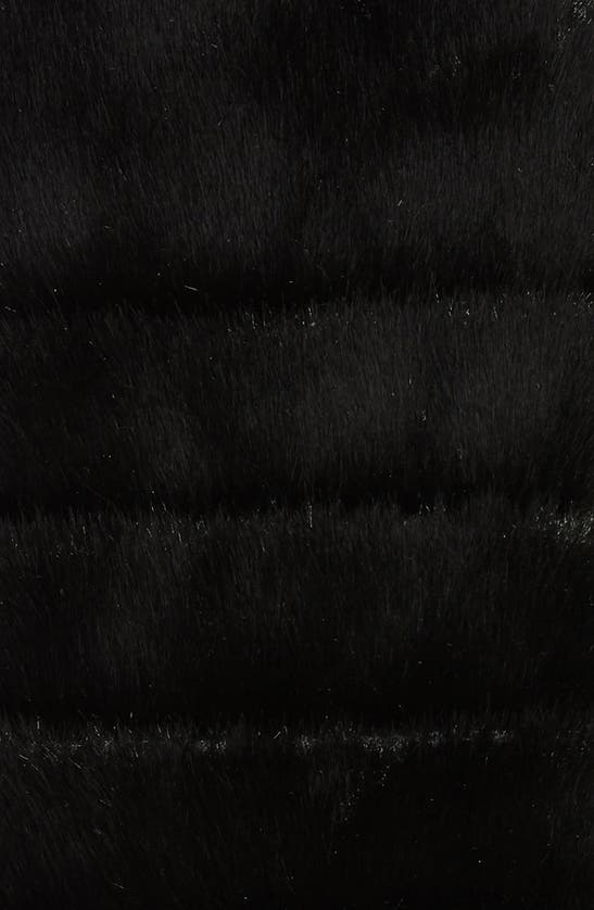 Ugg Faux Fur Mittens In Black
