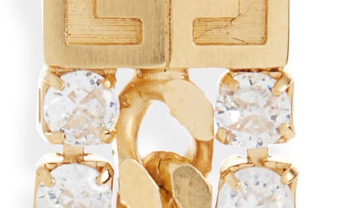 Givenchy 4g Crystal Chain Drop Earrings In Golden Yellow