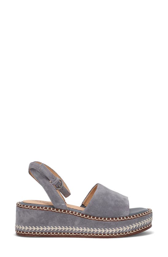 Shop Frye Joy Platform Wedge Sandal In Blue Ash