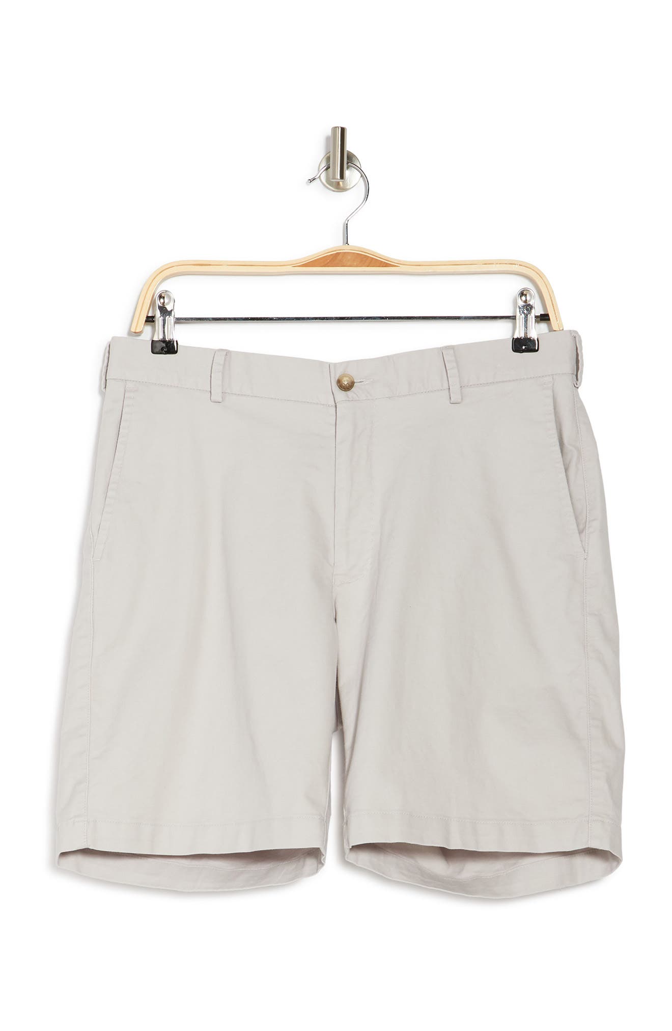 Peter Millar Soft Touch Twill Shorts In Light Grey
