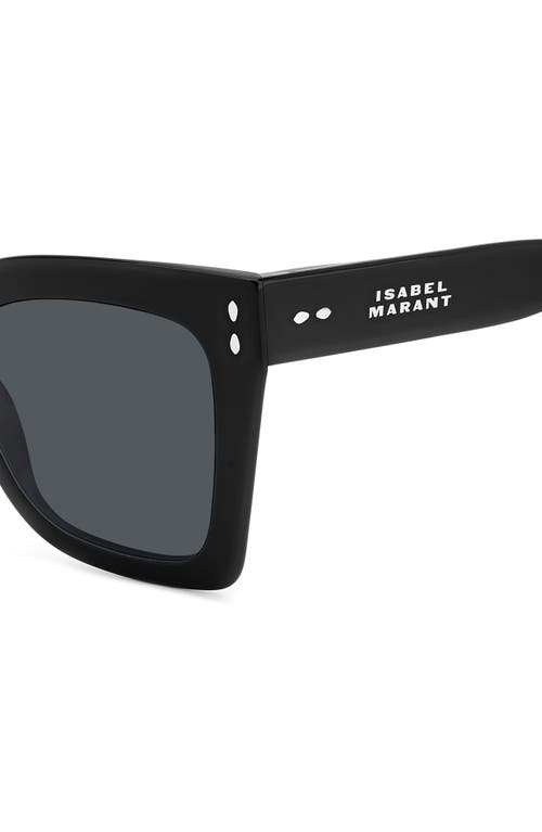 Isabel Marant Cat-eye Sunglasses In Black/grey