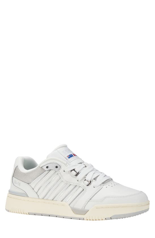 K-swiss Si-18 Rival Trainer In Blanc Grey White