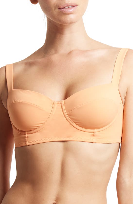 Shop Hanky Panky Balconette Bikini Top In Florence Orange