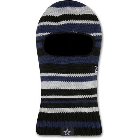 Men's New Era Cream Dallas Cowboys Retro Cuffed Knit Hat with Pom