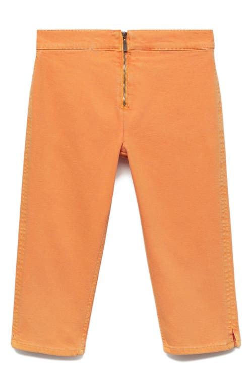 Mango Women's Capri Slim-fit Jeans In Orange