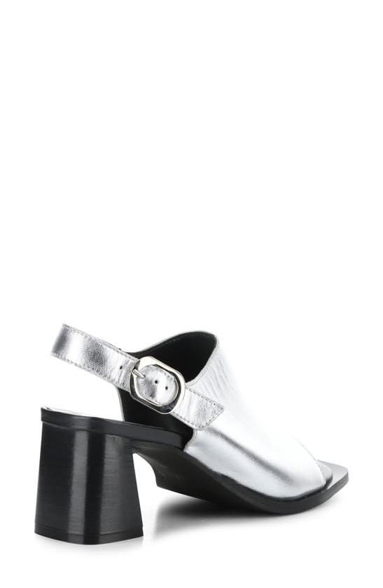 Shop Bos. & Co. Bibi Slingback Sandal In Argento Metallic