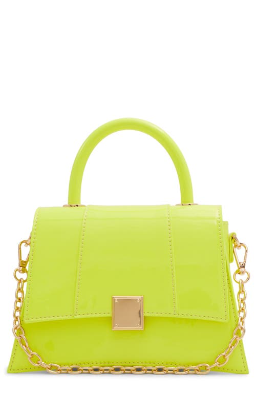 Kindraax Faux Leather Crossbody Bag in Bright Yellow