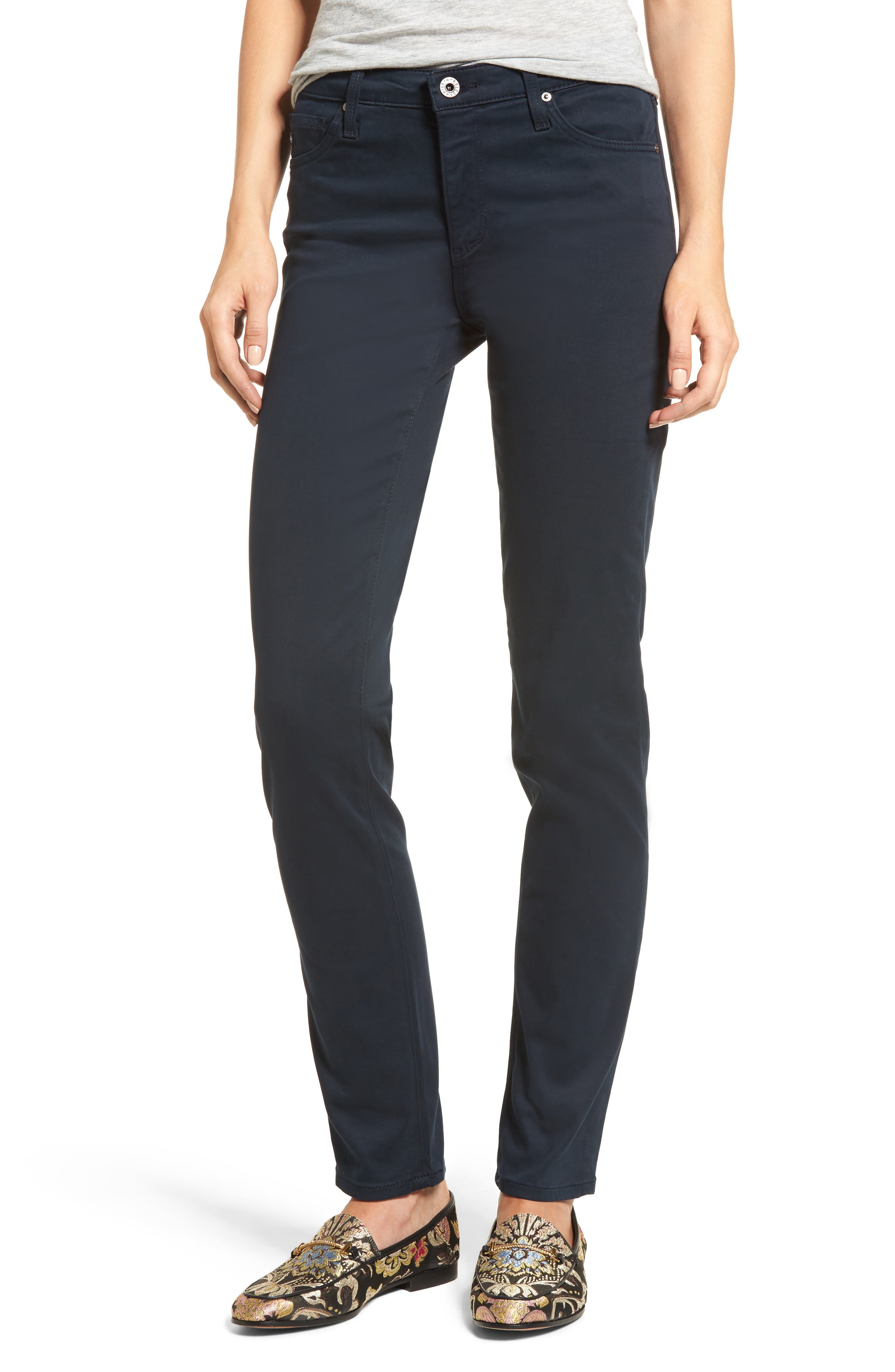 Ag The Prima Skinny Jeans In Mny Midnig