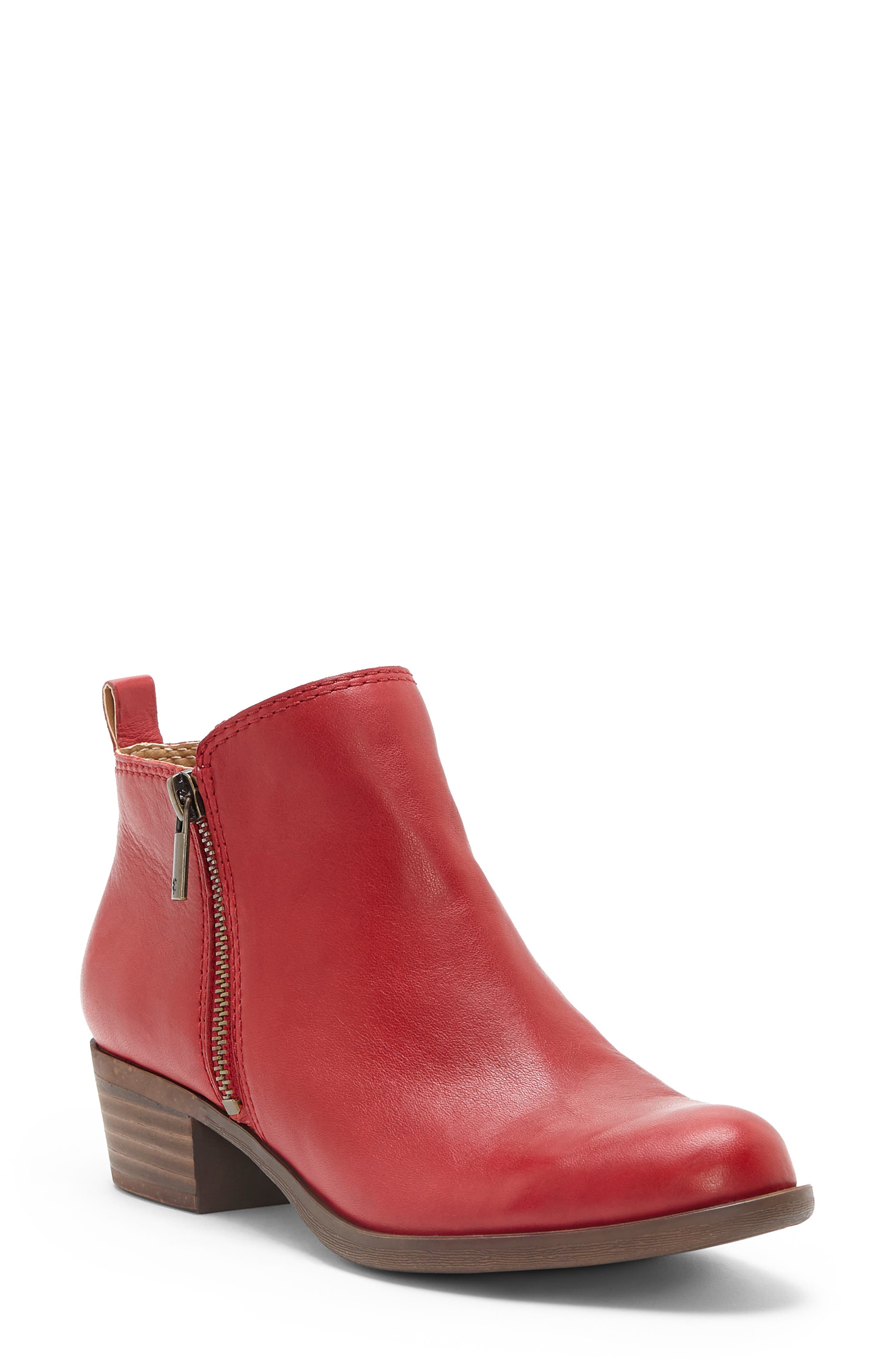 Ladies Elegant Burgundy Prune Red Ankle Boot Sizes UK 3 UK 8 