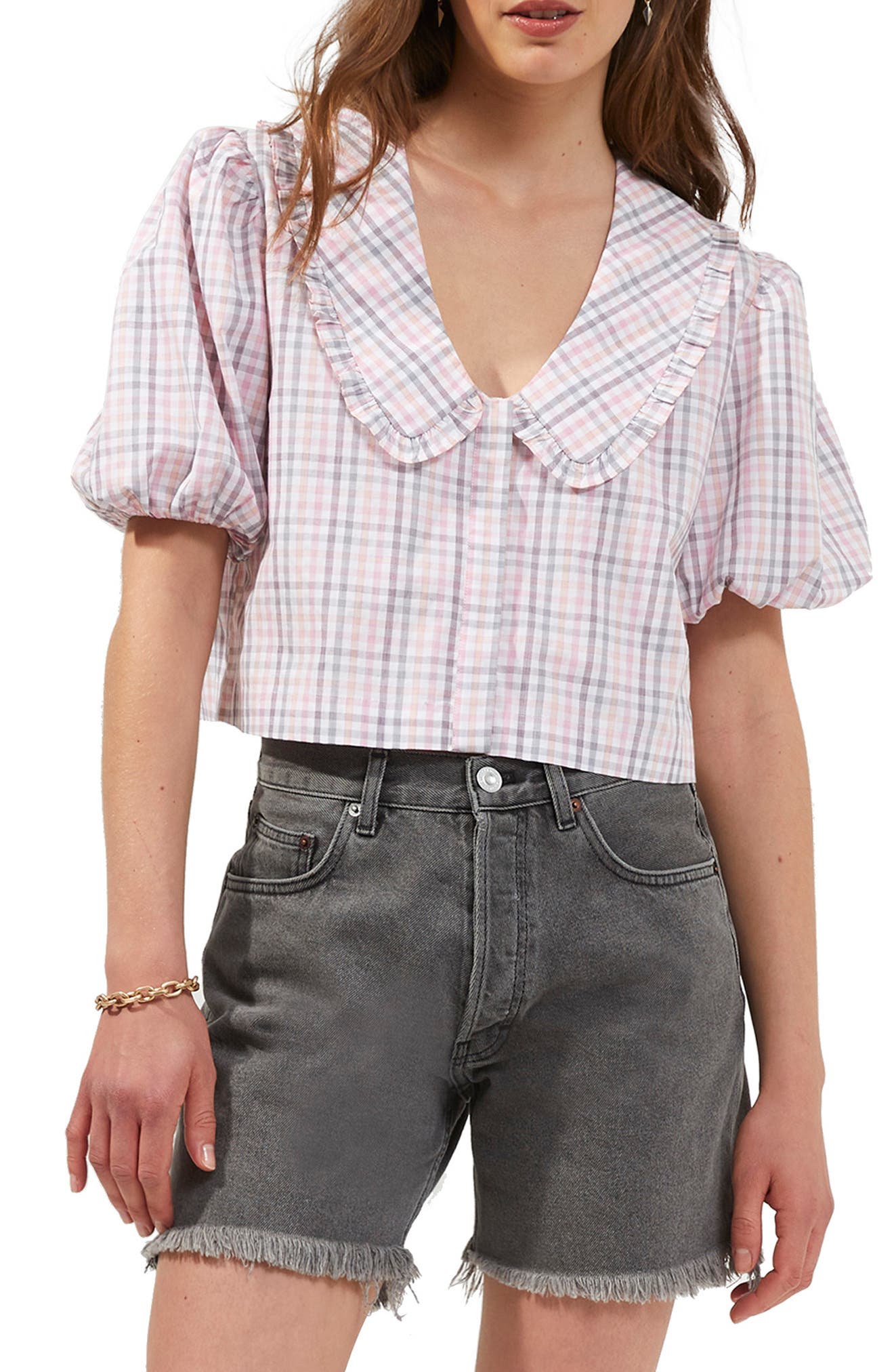French Connection Womens Hennessy Cotton Button Down Top