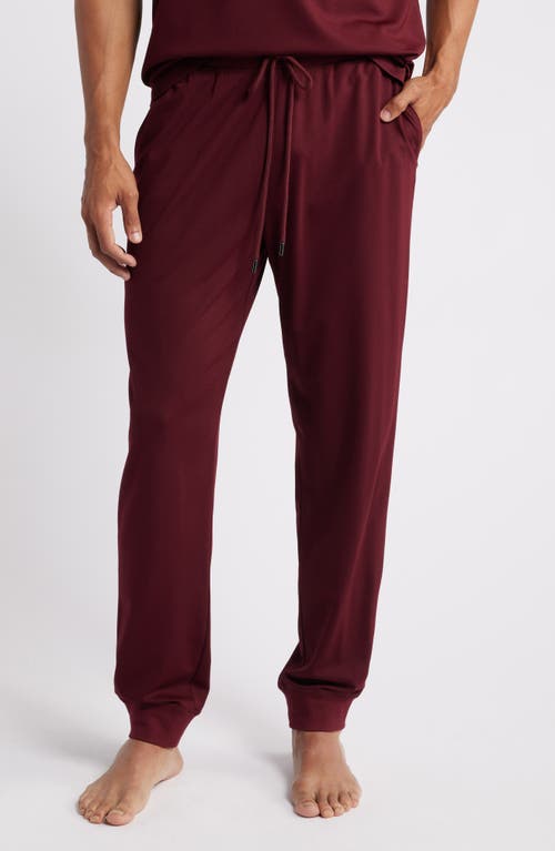 Daniel Buchler Solid Lounge Joggers in Wine 