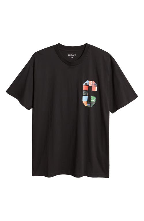 Carhartt Work In Progress Machine 89 Organic Cotton Graphic T-shirt In Black