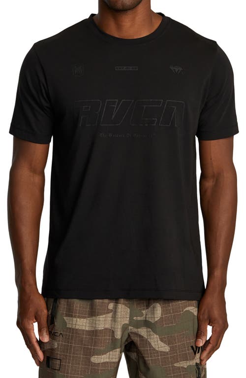 Big RVCA Club Performance Graphic T-Shirt in Black