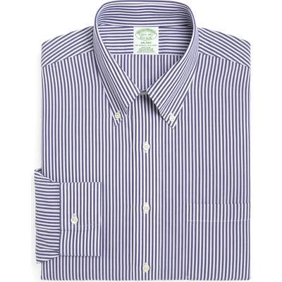 Brooks Brothers Milano Slim Fit Stripe Dress Shirt (3 For $207)