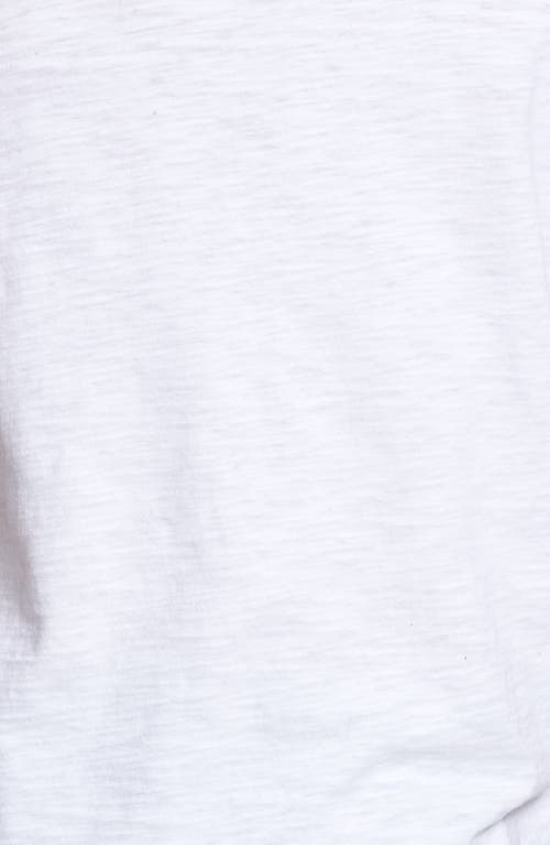 Vince Garment Dyed Short Sleeve Henley In White