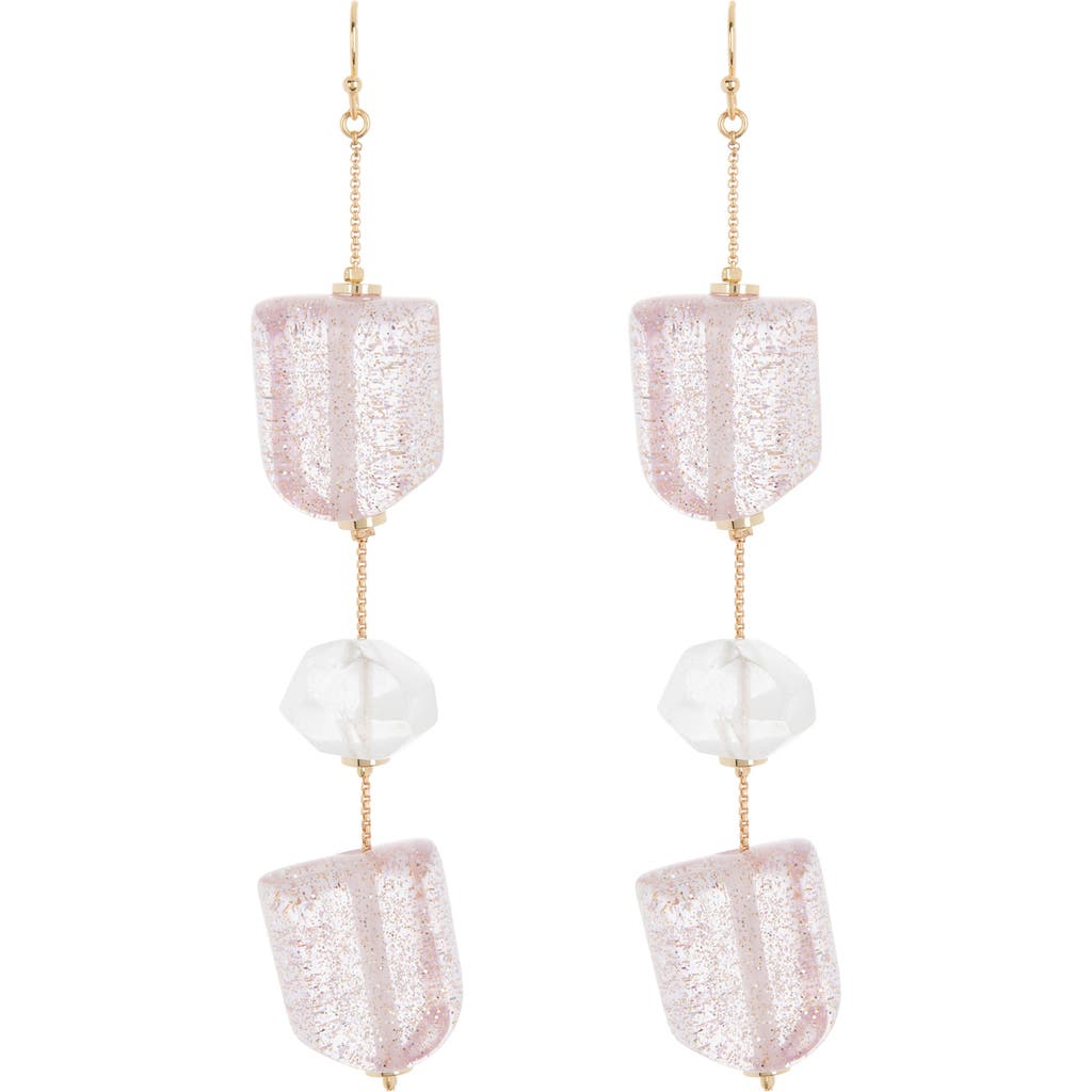 Nakamol Chicago Nude Mix Linear Earrings In Pink
