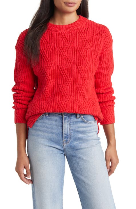 red+sweaters