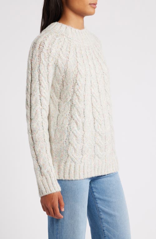 Shop Hatley Dylan Cable Stitch Sweater In Natural