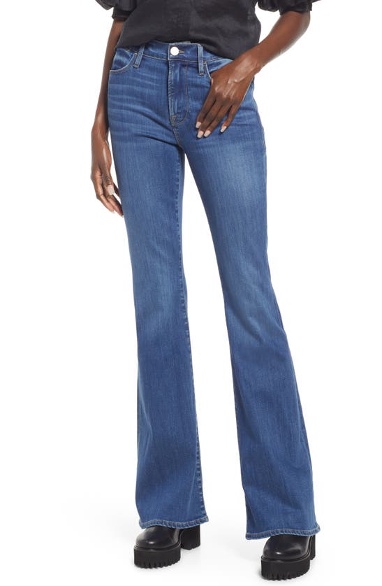 Frame Le High Waist Flare Jeans In Century Blue