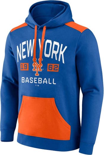 New York Mets Royal/Orange Chip In Pullover Hoodie - Dynasty Sports &  Framing