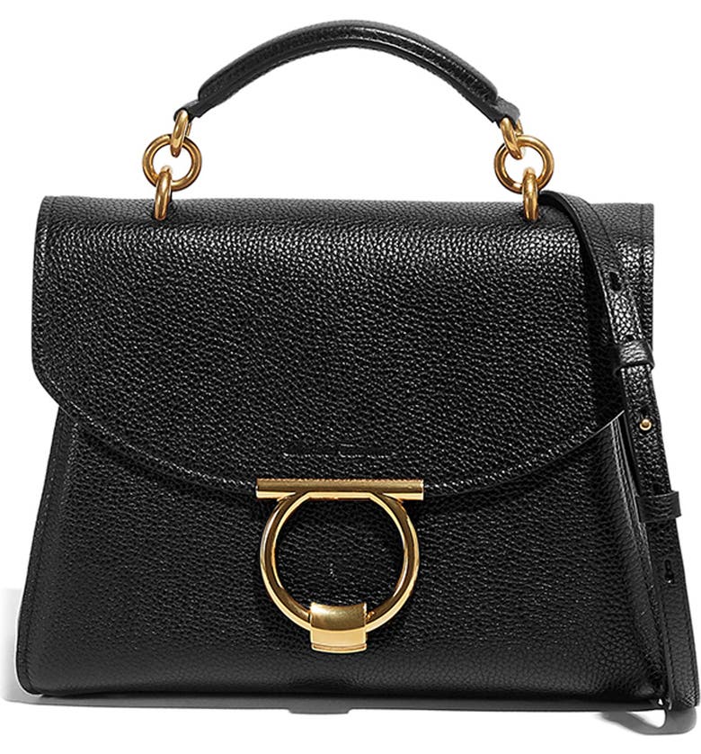 SALVATORE FERRAGAMO Margot Leather Top Handle Bag | Nordstrom