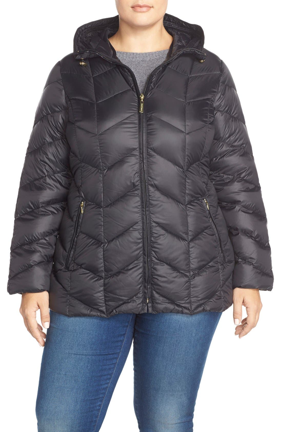 Ellen Tracy Packable Down Jacket (Plus Size) Nordstrom