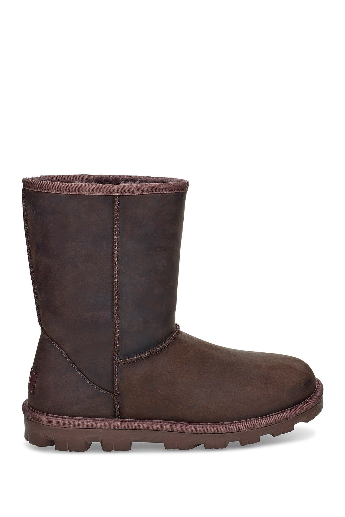 short leather uggs