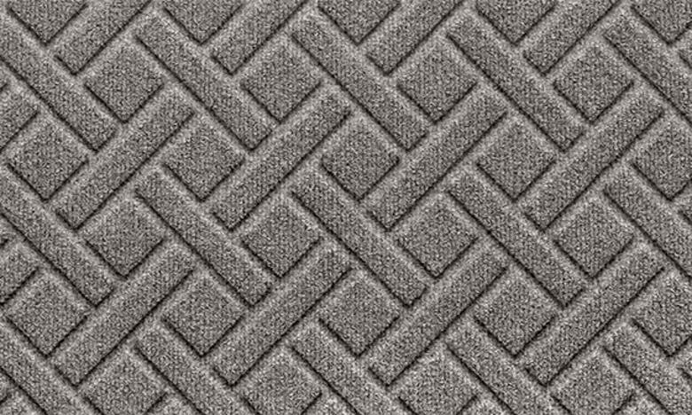 Shop Bungalow Flooring Waterhog Lattice Floor Mat In Medium Gray