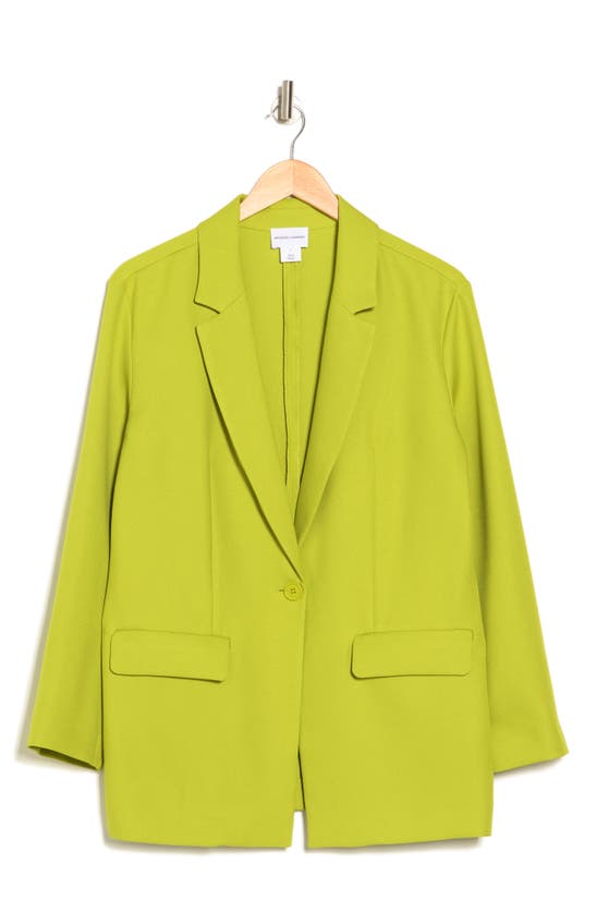 Melrose And Market Lightweight Single Button Blazer In Olive Seed
