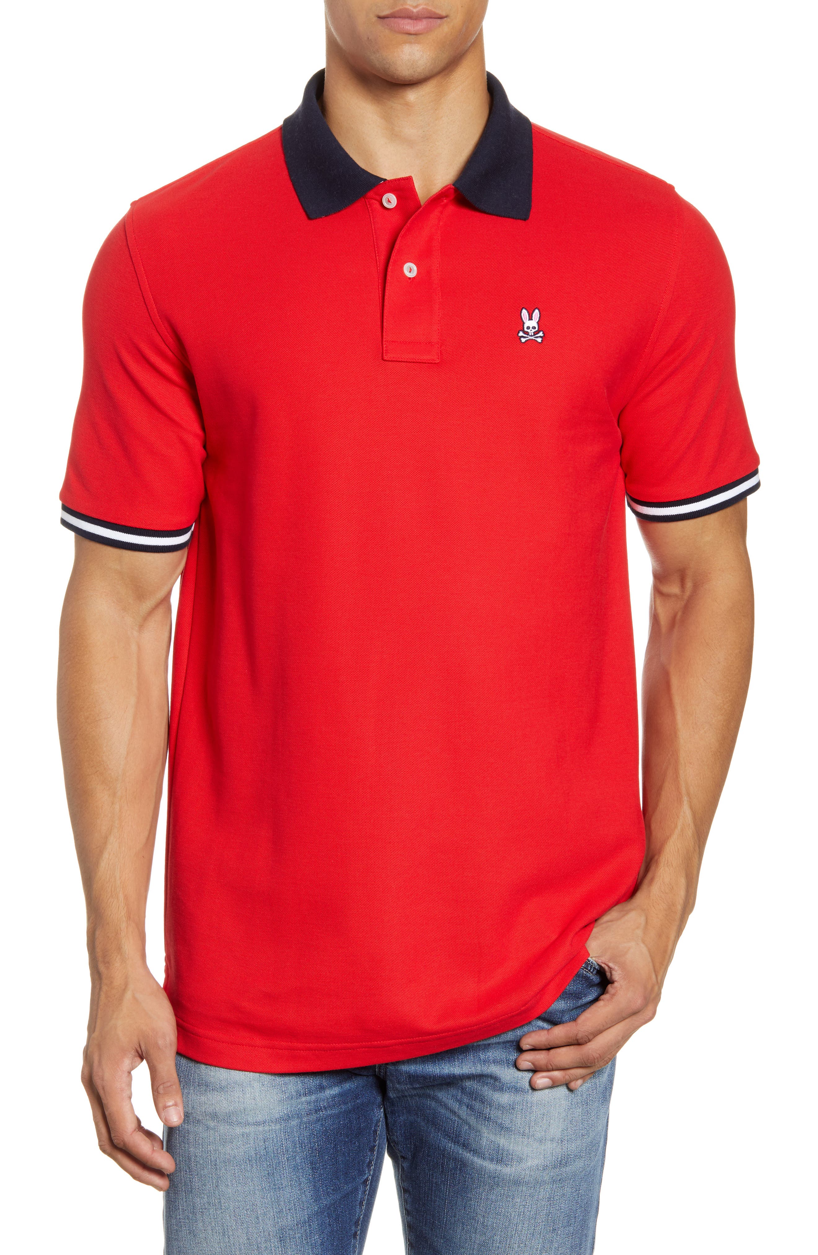 psycho bunny polo red