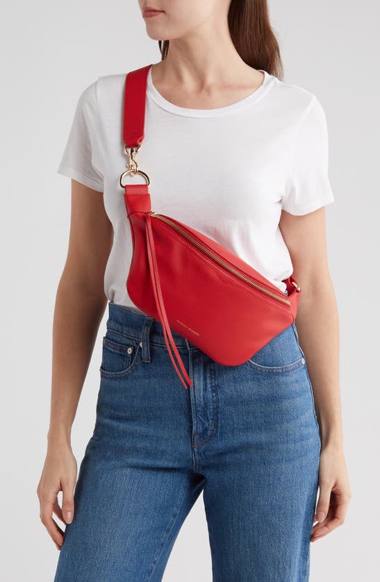 Shop Rebecca Minkoff Bree Belt Bag In Tomato