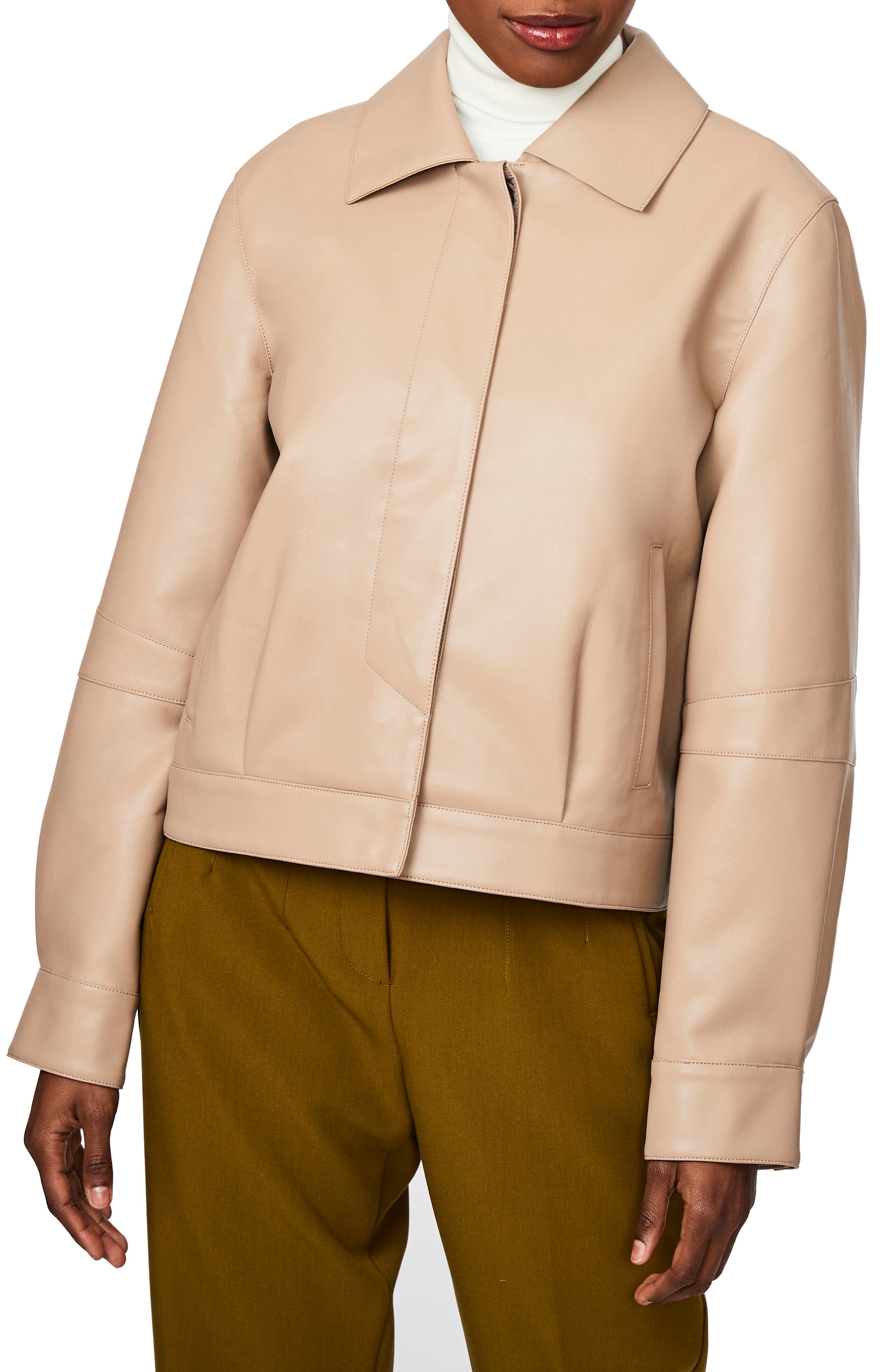 bernardo faux leather jacket