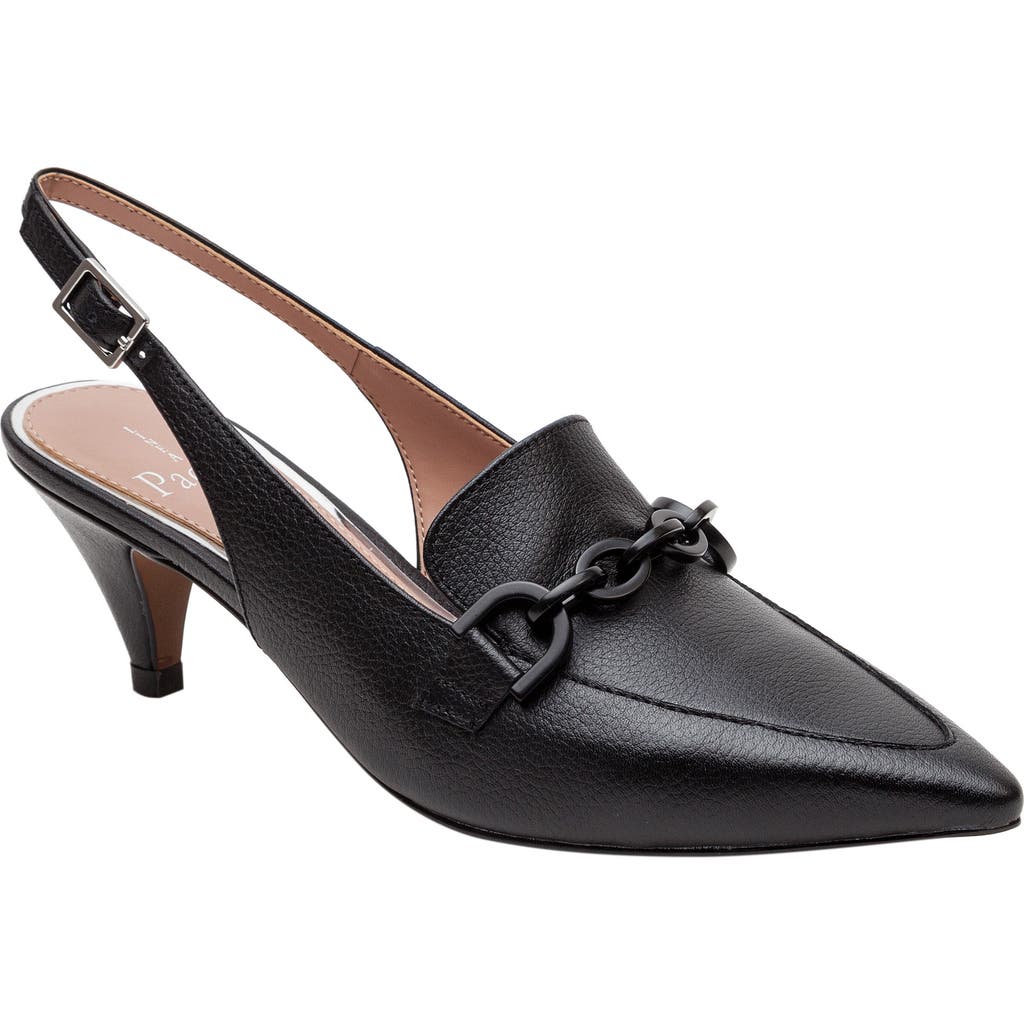 Linea Paolo Cassie Leather Pump In Black