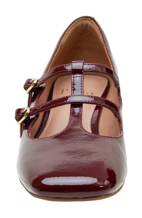Linea Paolo Maurice Mary Jane Pump In Burgundy