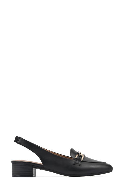 White Mountain Footwear Boreal Slingback Mule In Black/smooth