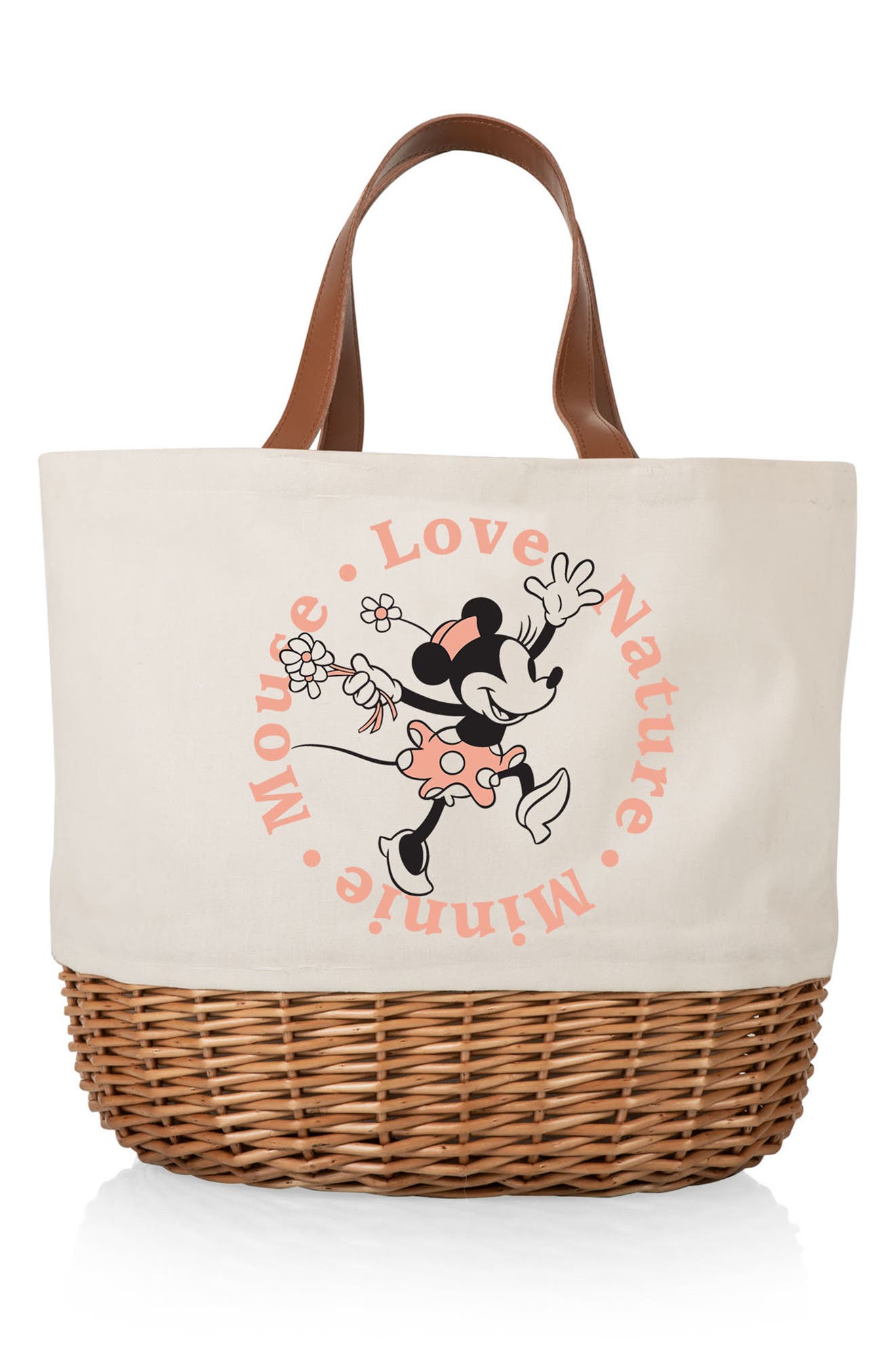 Picnic Time Promenade Minnie Beige Canvas Picnic Basket Nordstromrack