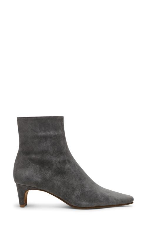 Shop Steve Madden Delvie Bootie In Grey Suede