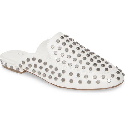 Coconuts By Matisse Kitty Studded Loafer Mule, White