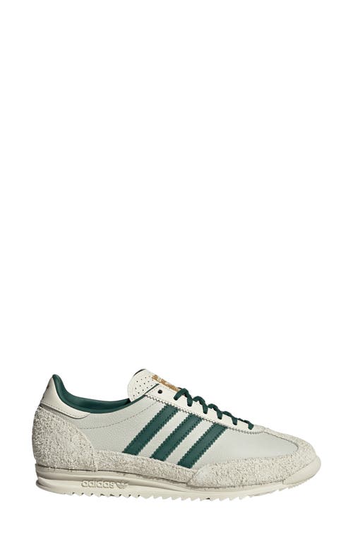 Shop Adidas Originals Adidas Sl 72 Sneaker In Off White/green/grey