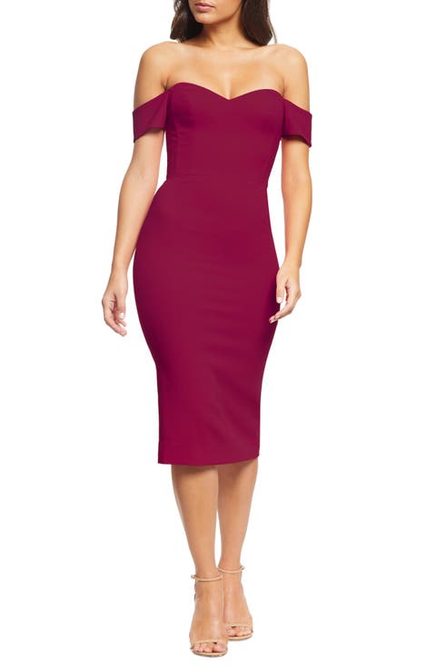 Bailey Off the Shoulder Body-Con Dress