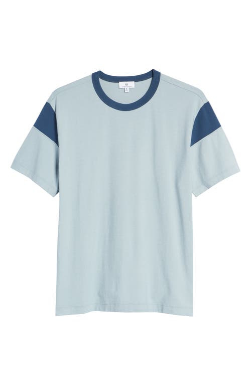 Shop Ag Beckham Colorblock T-shirt In Water Mist/nigh