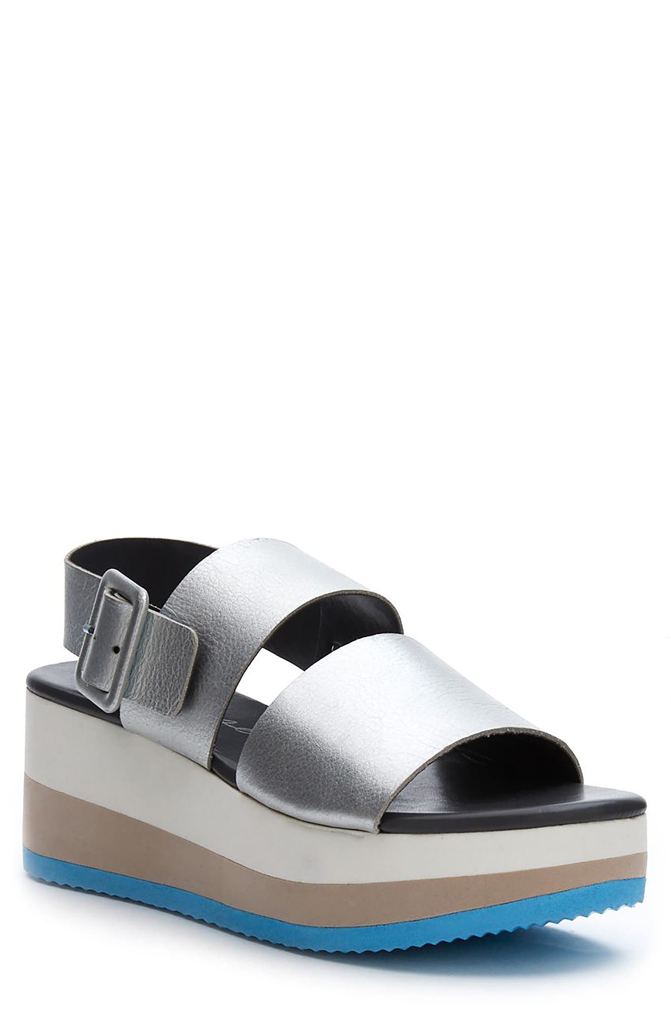 MATISSE Jams Wedge Sandal, Main, color, SILVER