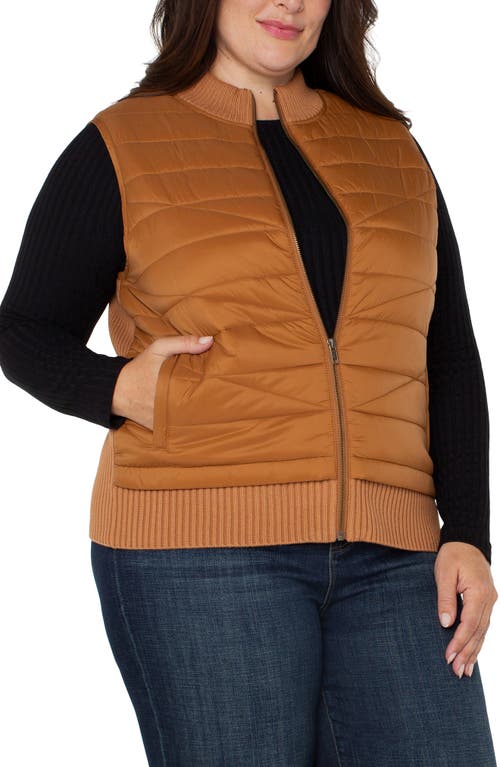Liverpool Puffer Vest In Turmeric