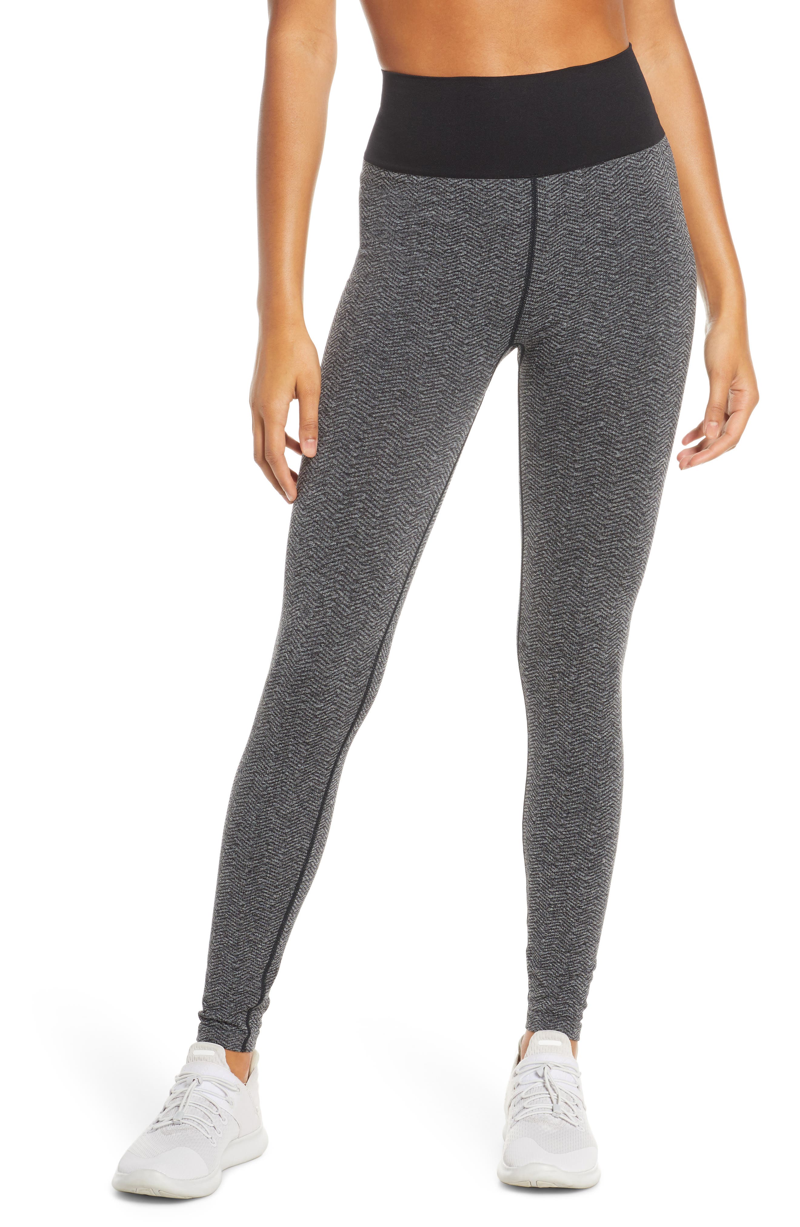 Zella Seamless Herringbone High Waist Leggings Nordstrom